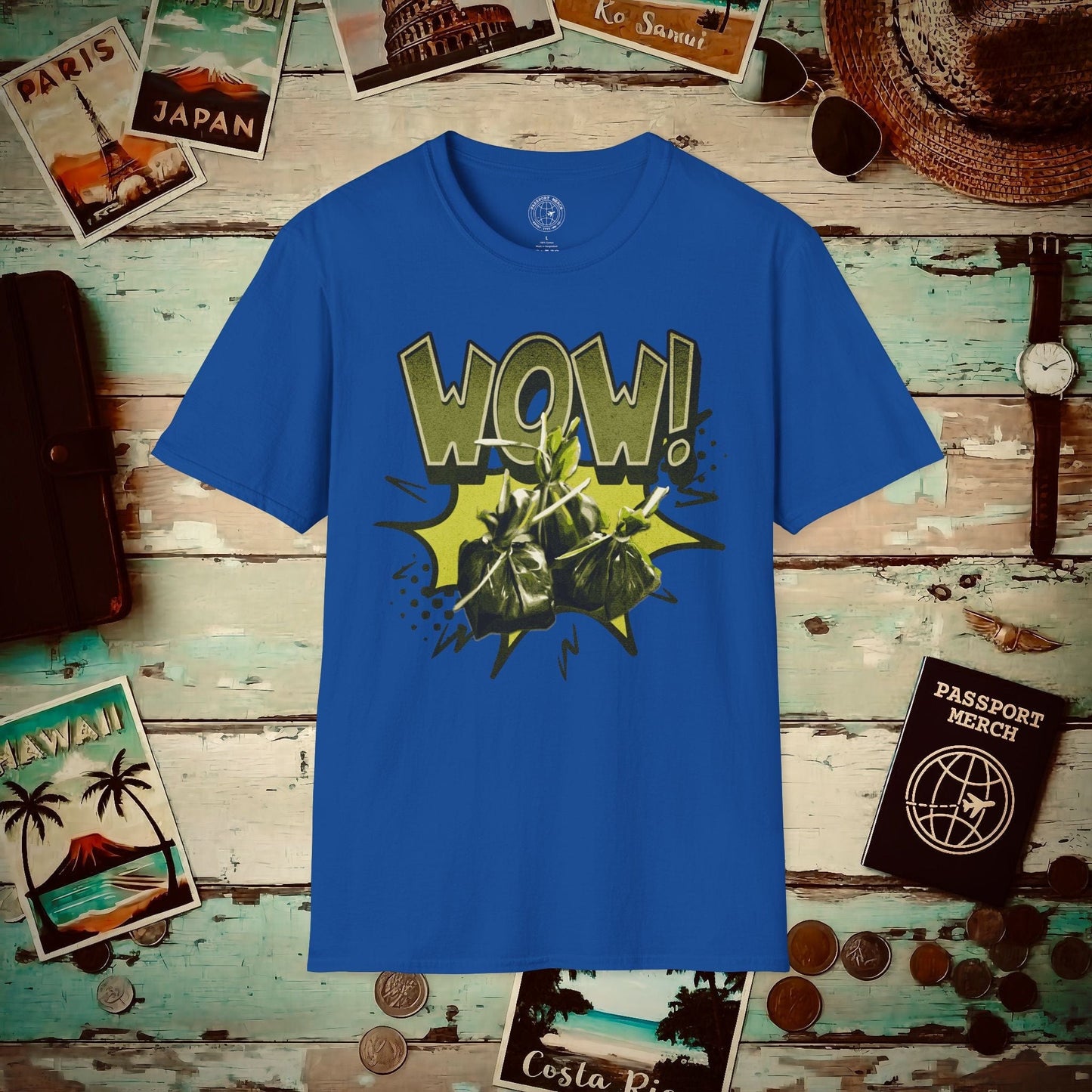 Wow Lau Lau, Hawaii T-Shirt Royal / S