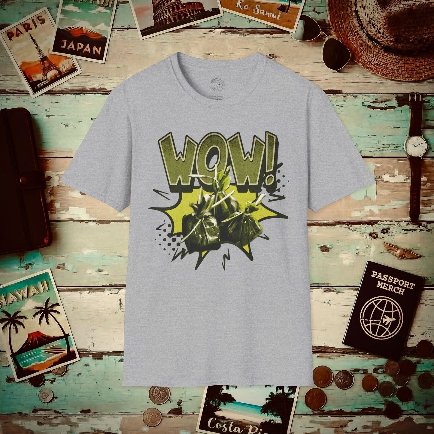 Wow Lau Lau, Hawaii T-Shirt Sport Grey / S