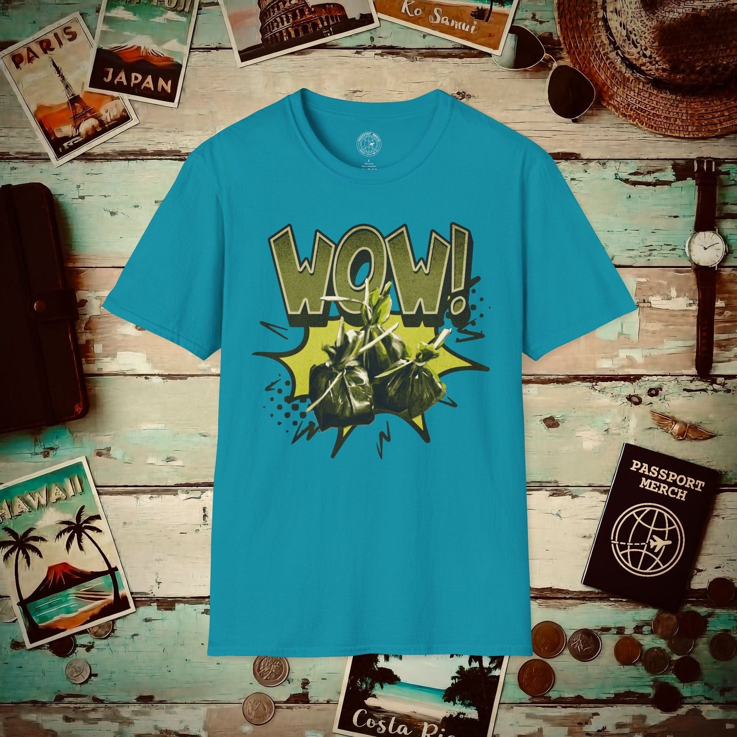 Wow Lau Lau, Hawaii T-Shirt Tropical Blue / S