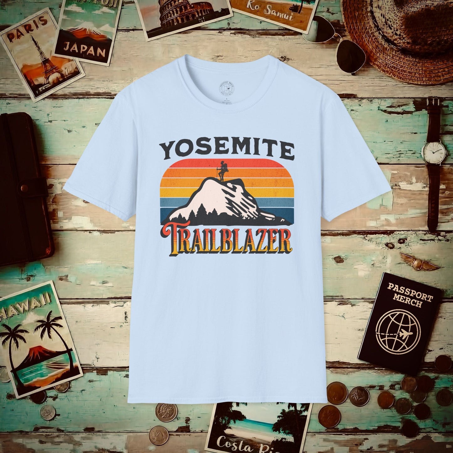 Yosemite Trailblazer California T-Shirt Light Blue / S