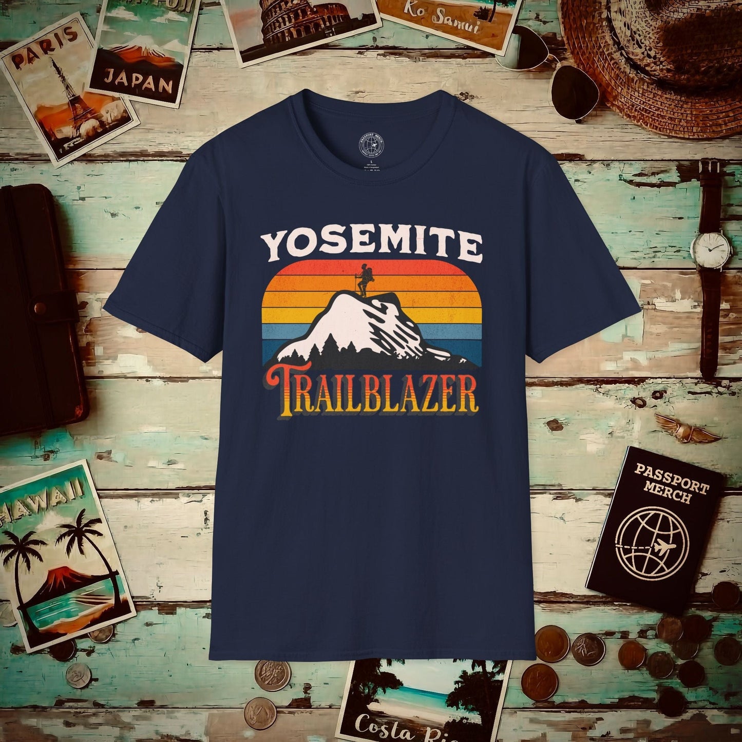 Yosemite Trailblazer California T-Shirt Navy / S