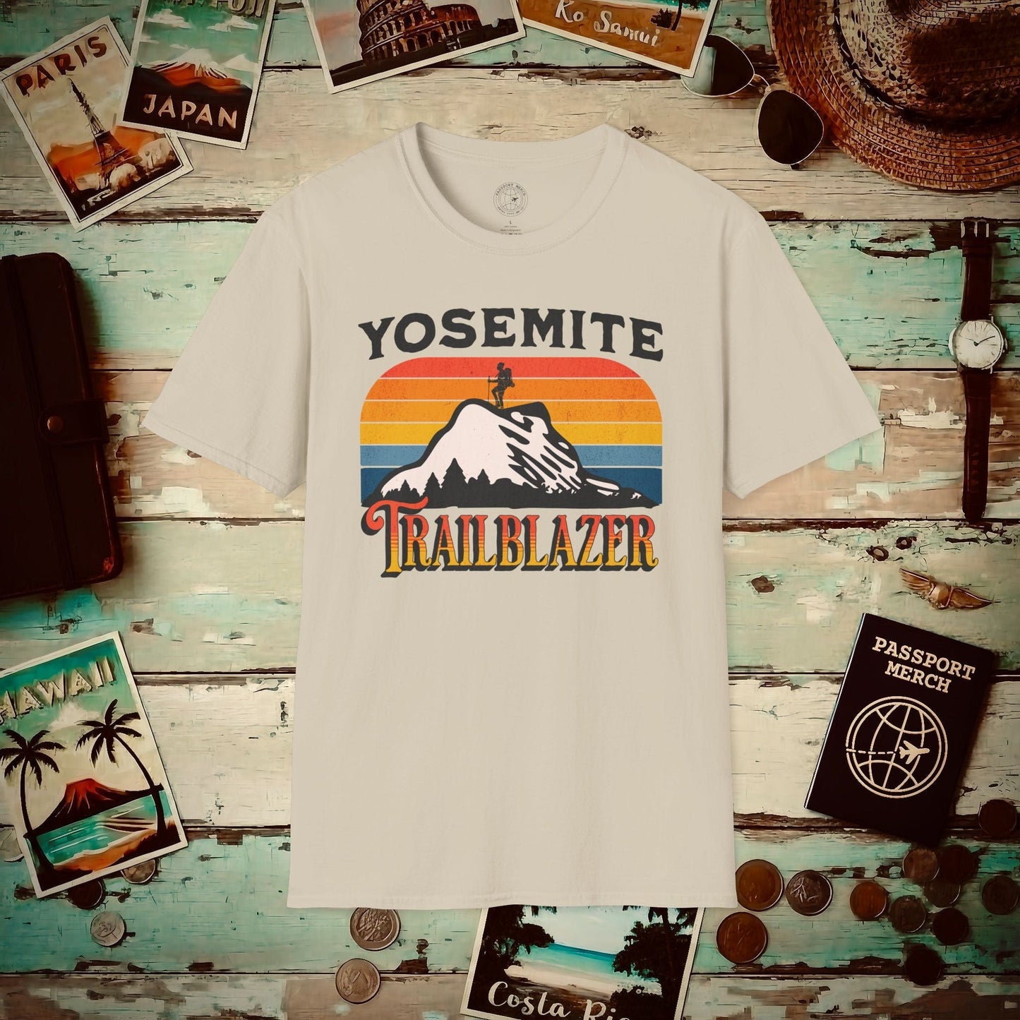 Yosemite Trailblazer California T-Shirt Sand / S