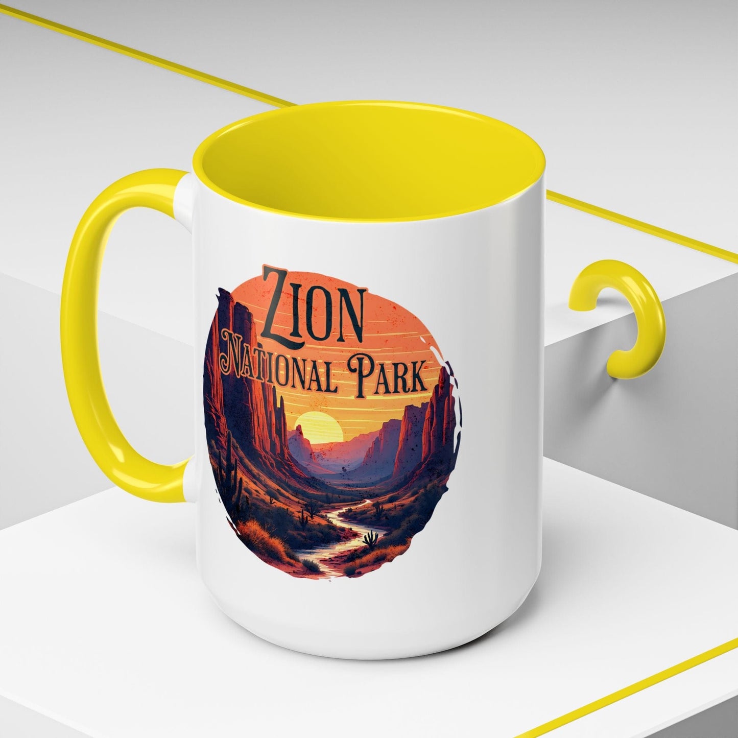 Zion National Park, Utah 15oz Mug Yellow / 15oz