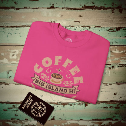 100 Percent Kona Coffee Hawaii Crewneck Heliconia / S