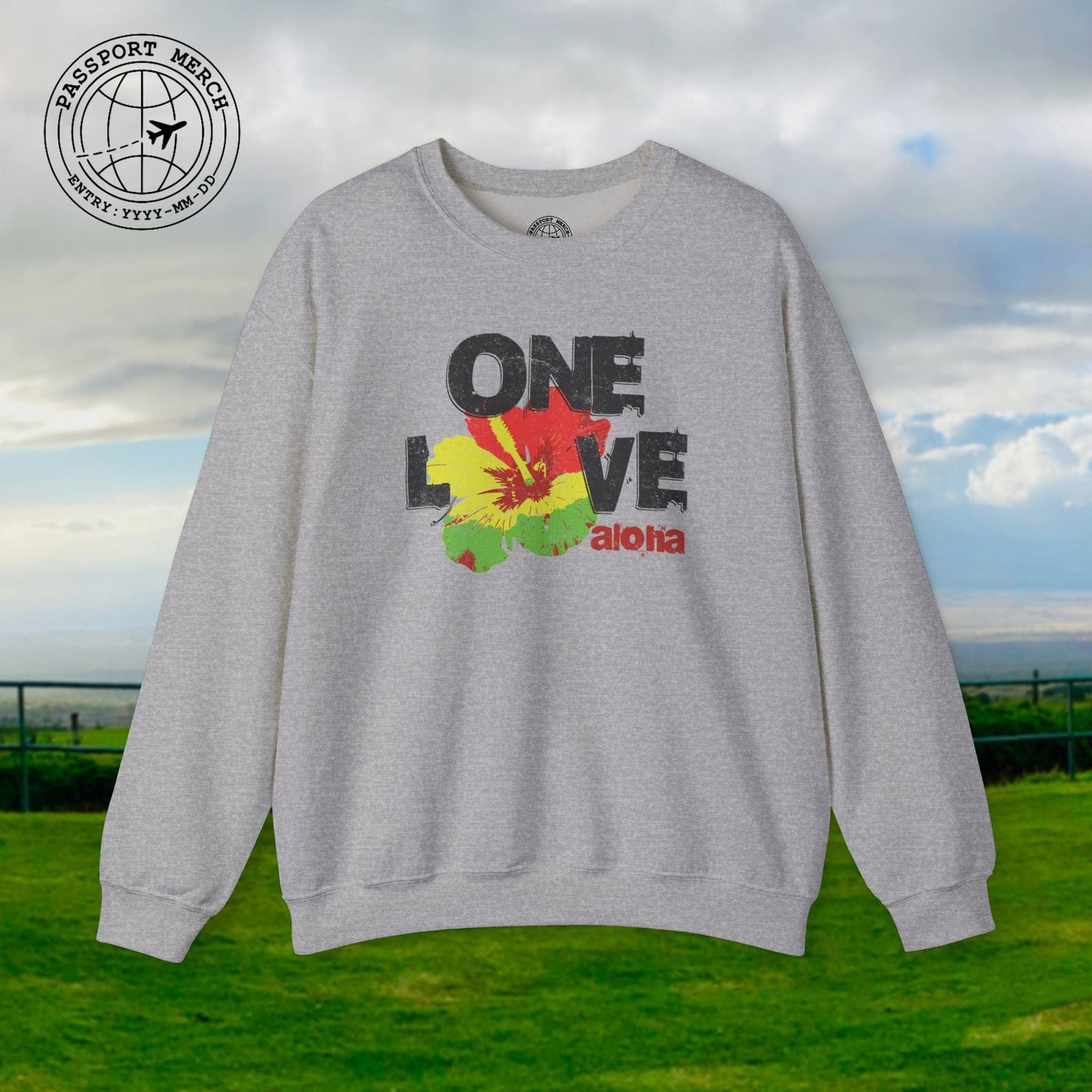 One Love, Aloha, Hawaii Crewneck