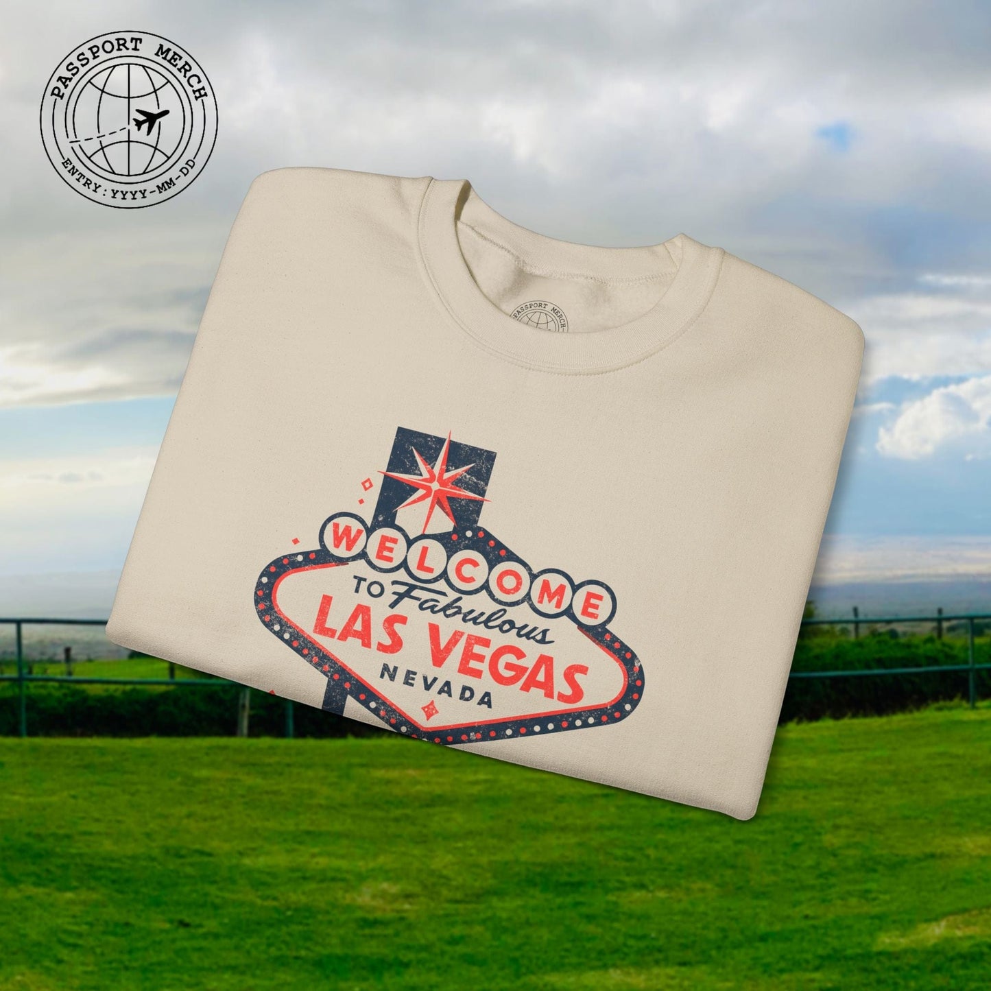 Signs of Wanderlust, Welcome to Las Vegas, Nevada Crewneck
