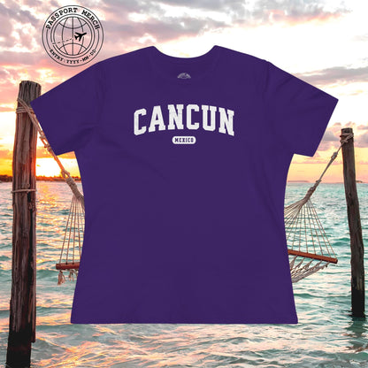 Classic Athletic (Bucket List Edition), Cancun, Mexico, Womens Fit T-Shirt