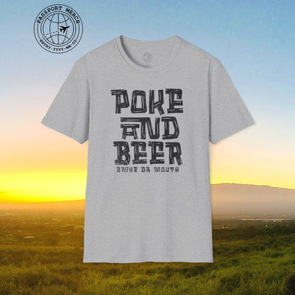 Poke and Beer, Hawaii T-Shirt