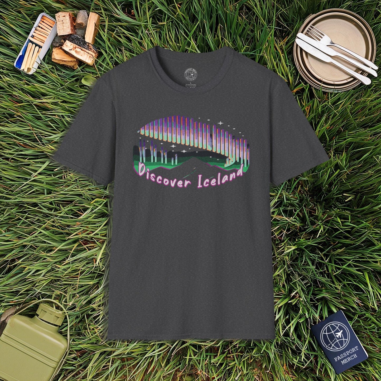 Discover the Aurora Borealis, Iceland T-Shirt