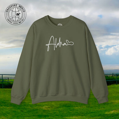 Aloha Heart Signature, Hawaii Crewneck