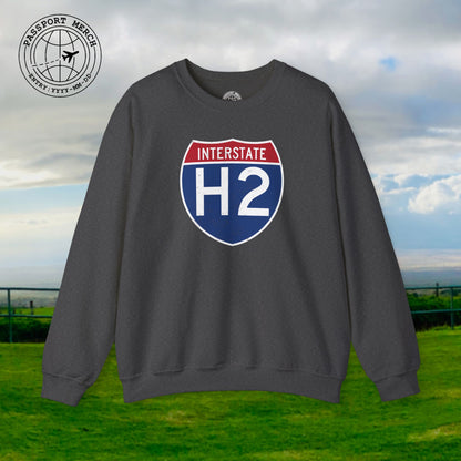 Signs of Wanderlust, Interstate H2, Hawaii Crewneck