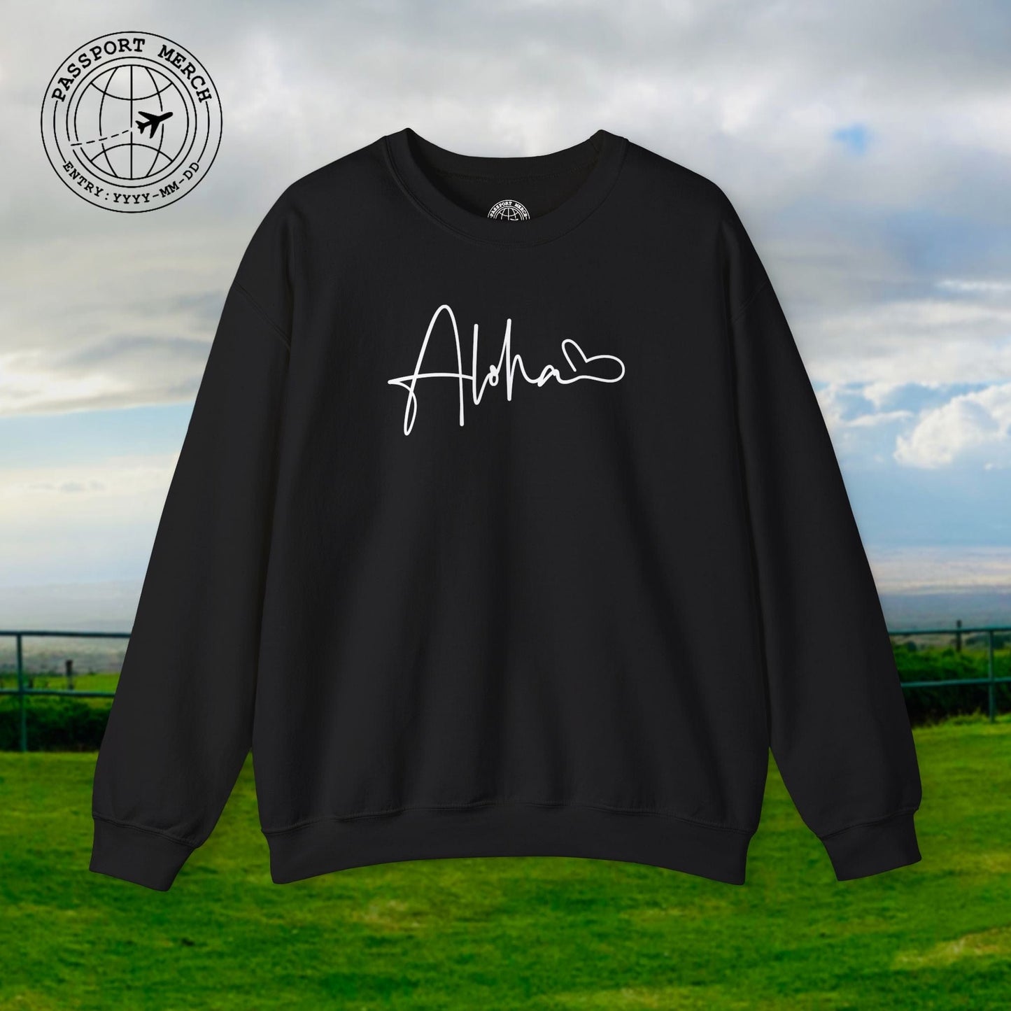 Aloha Heart Signature, Hawaii Crewneck