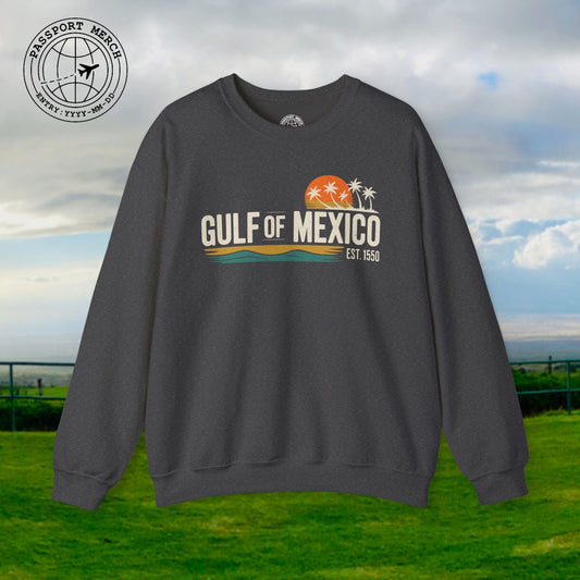 Vintage Retro Gulf of Mexico Crewneck