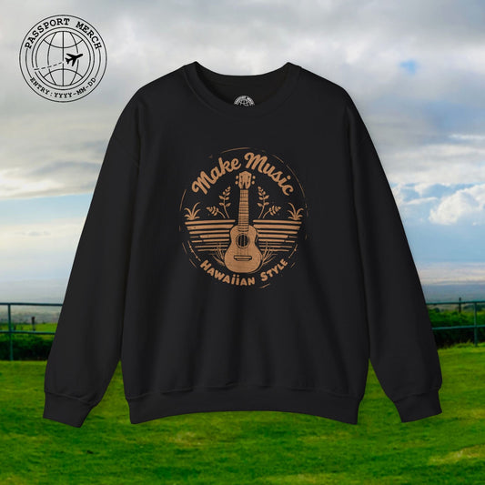 Make Music Hawaiian Style Crewneck