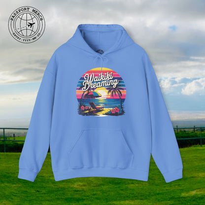 Retro Waikiki Dreaming, Hawaii Hoodie