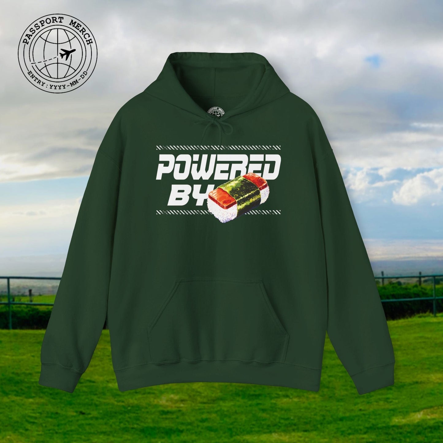 Powered By Musubi, Hawaii Hoodie