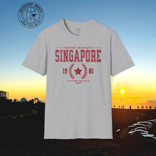 Vintage Passport University, Singapore T-Shirt