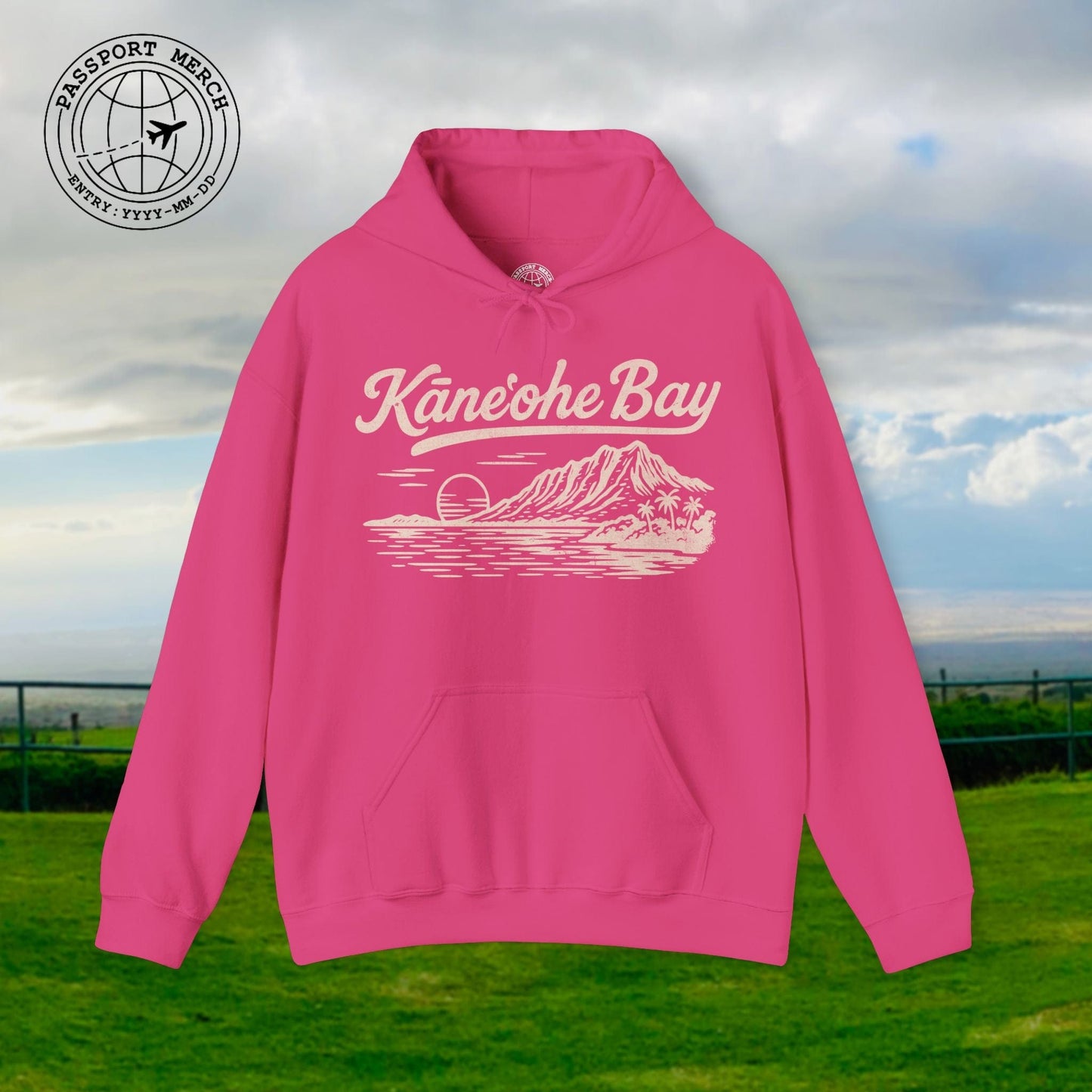 Kaneohe Bay Vintage Monochrome, Hawaii Hoodie
