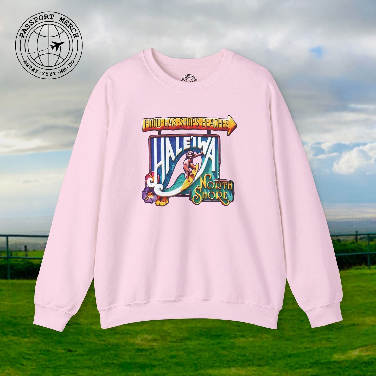 Signs of Wanderlust, Hale'iwa (South) Oahu, Hawaii Crewneck