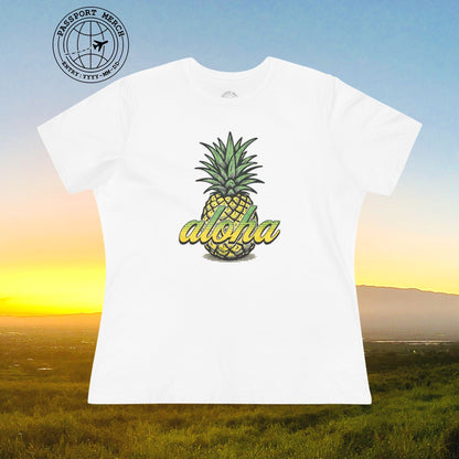 Maui Pineapple Aloha Hawaii, Womens Fit T-Shirt