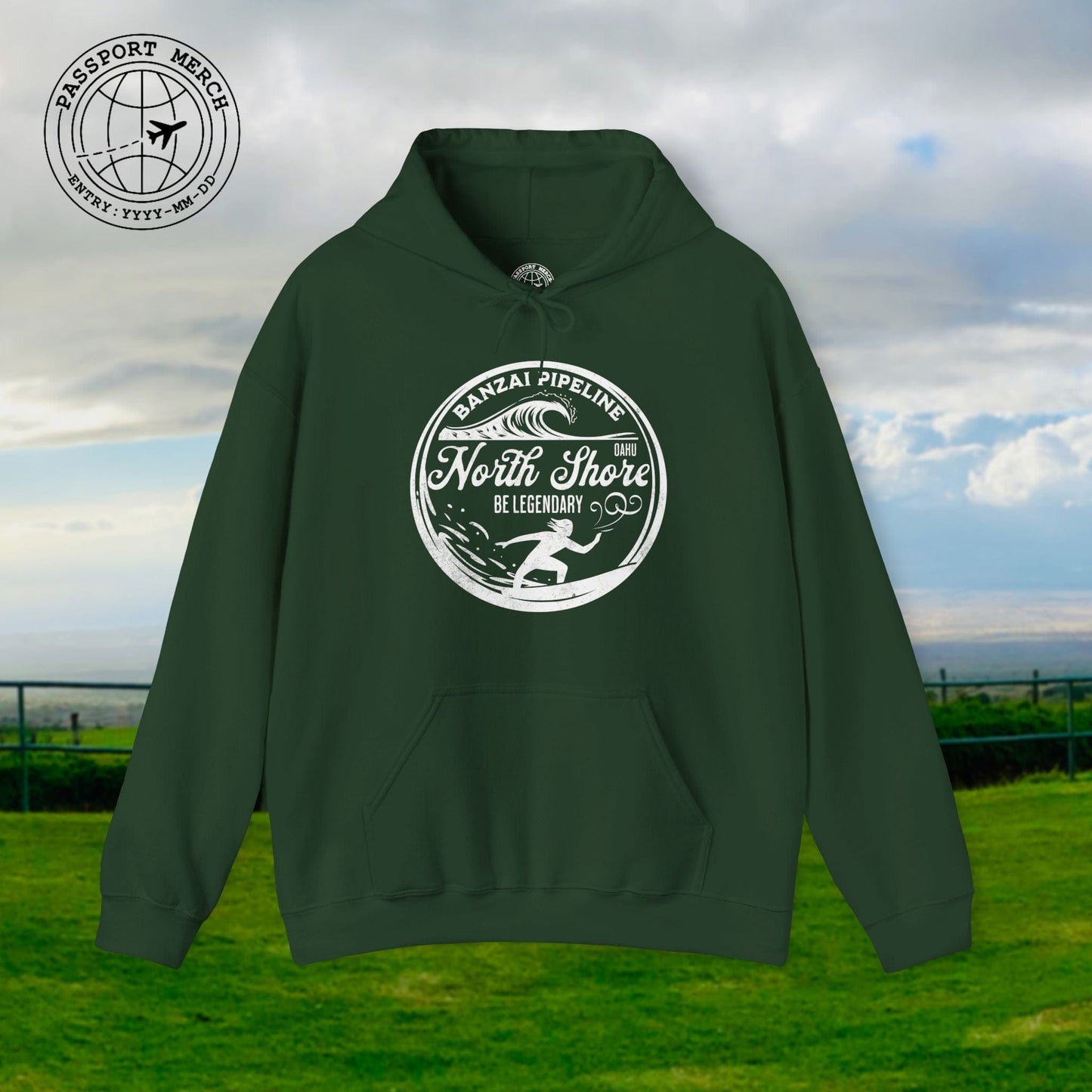 Be Legendary, Banzai Pipeline, Oahu Hawaii Hoodie