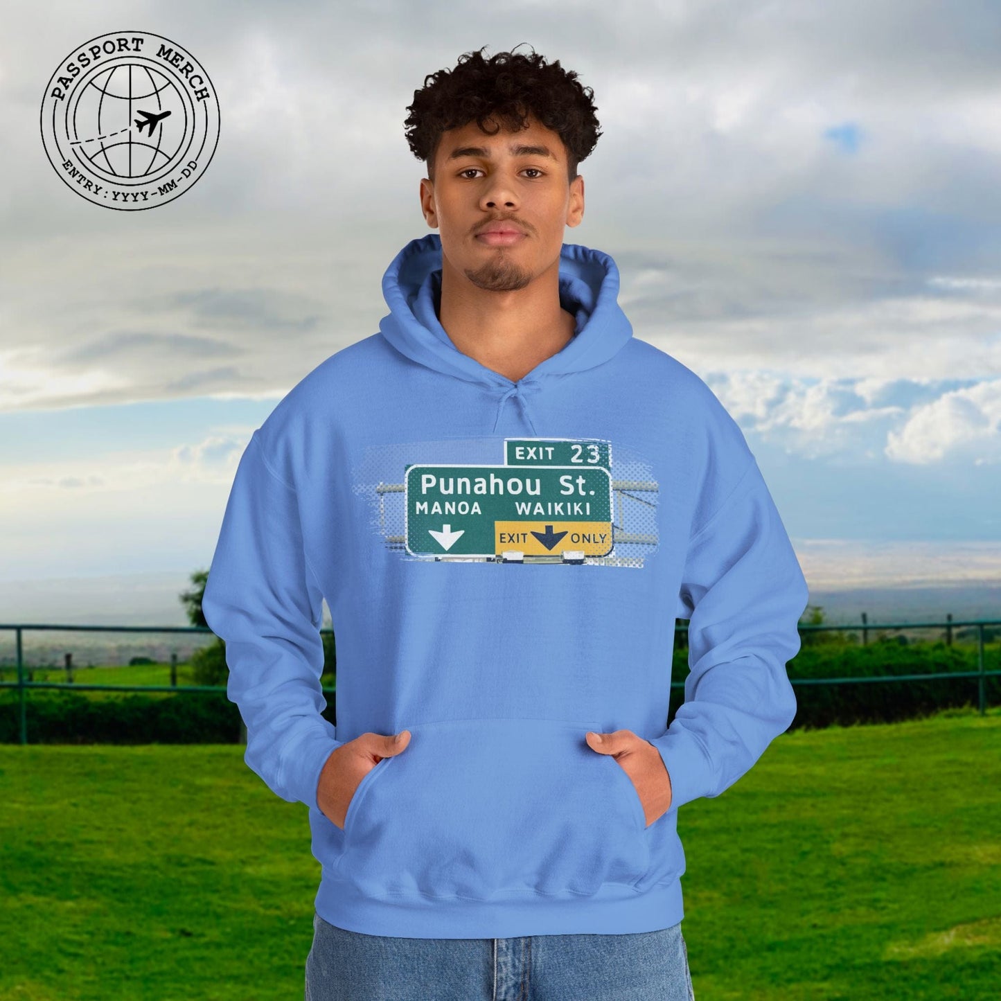 Signs of Wanderlust, Waikiki, Exit Only, Hawaii Hoodie