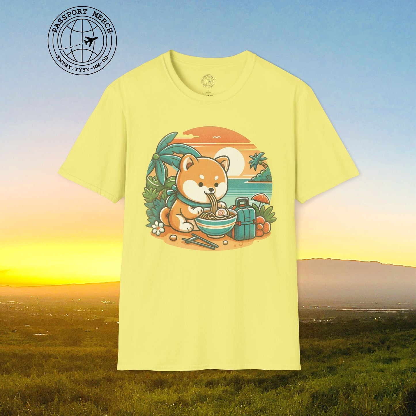 Japanese Shiba Inu Meets Hawaiian Saimin T-Shirt