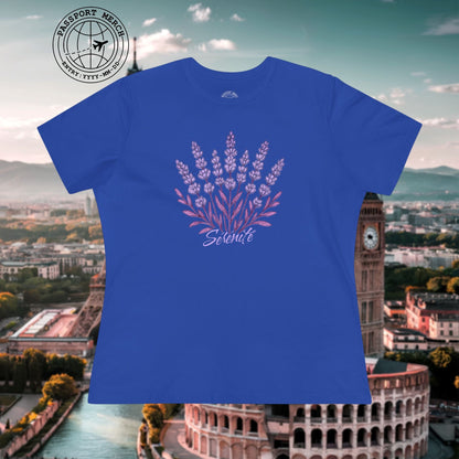 Vibrant Lavender Serenite, France, Womens Fit T-Shirt