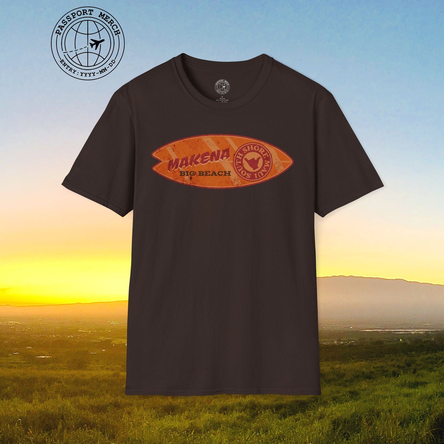 Makena Big Beach Maui Skim Board Hawaii T-Shirt
