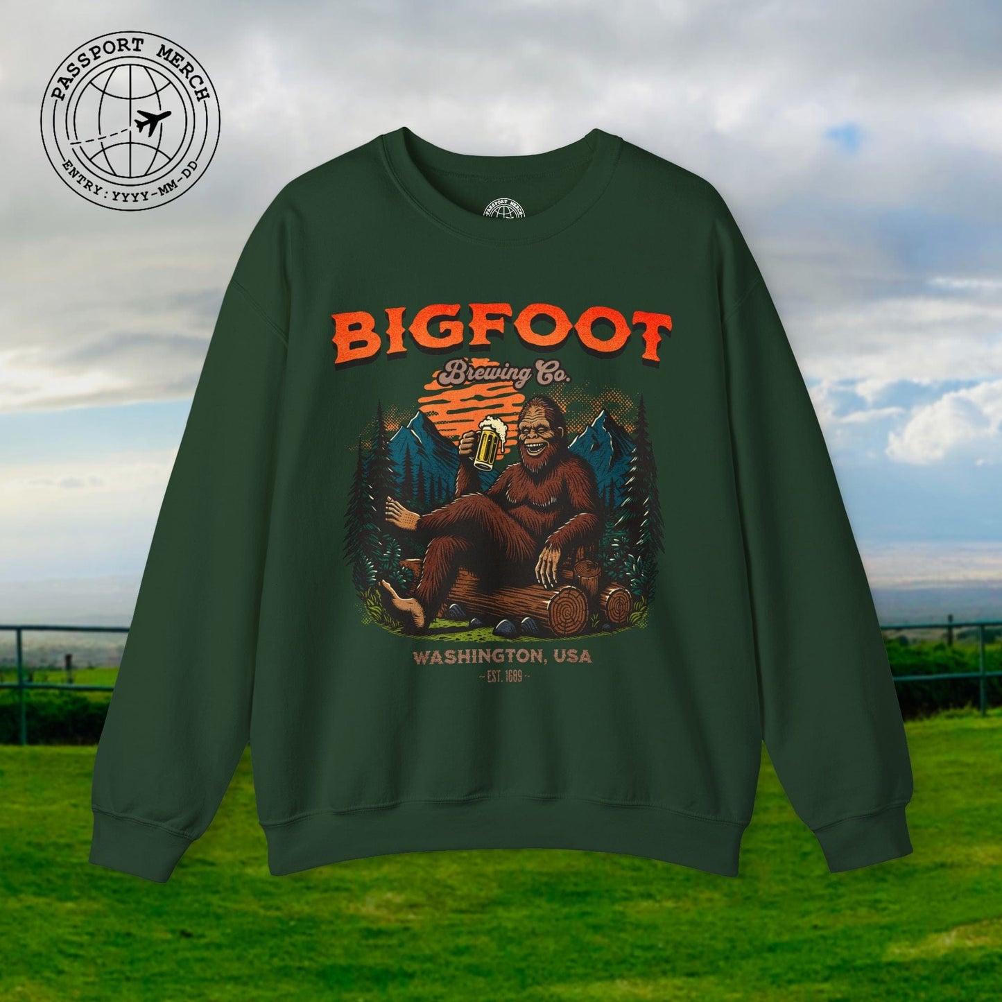 Bigfoot Brewing Company, Washington Crewneck