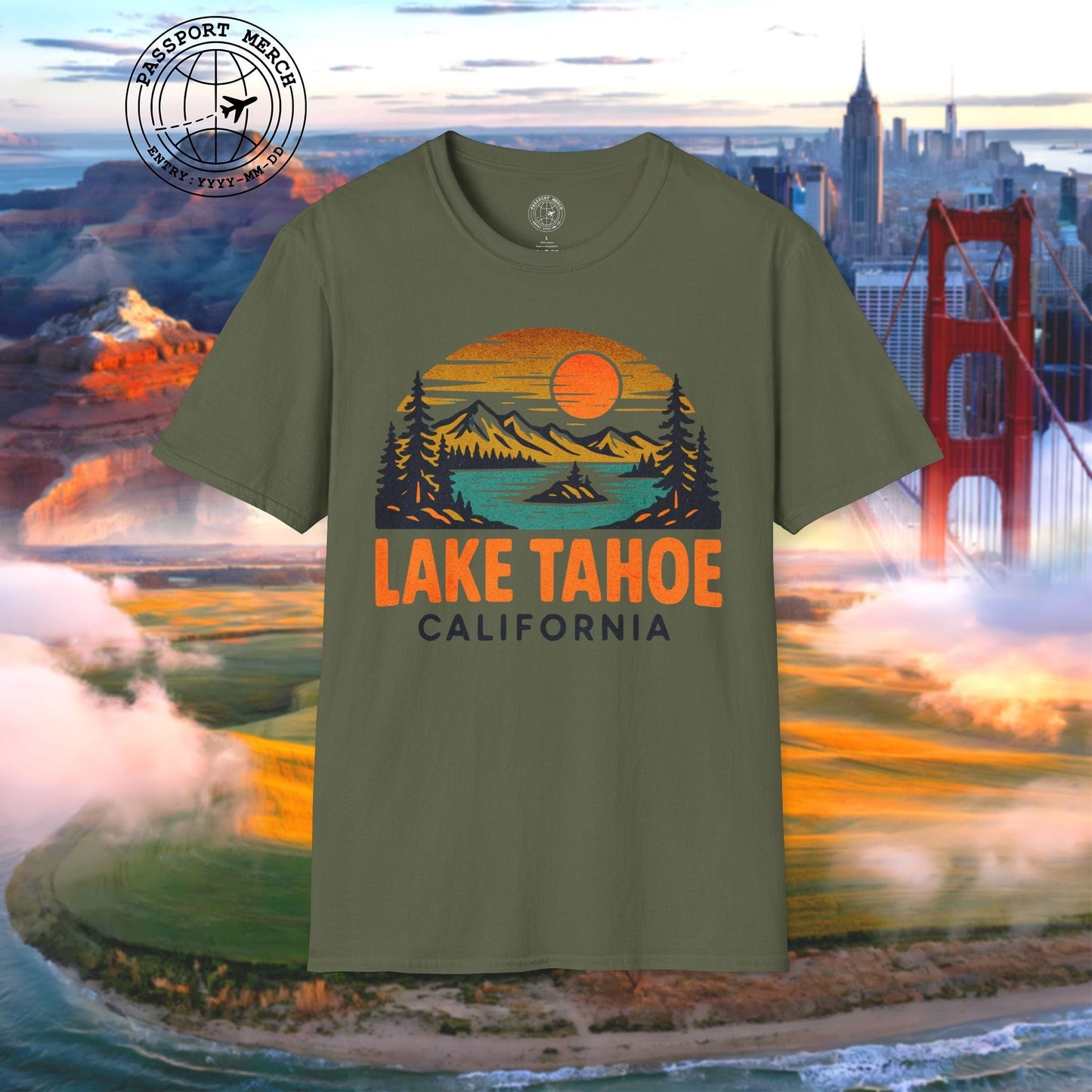 Lake Tahoe, California - 80's Vintage T-Shirt