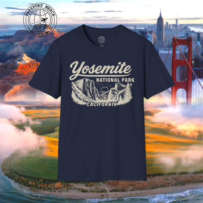 Yosemite National Park Vintage Monochrome, California T-Shirt