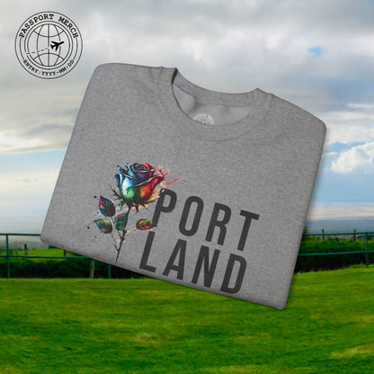 Portland Rose, Oregon Crewneck