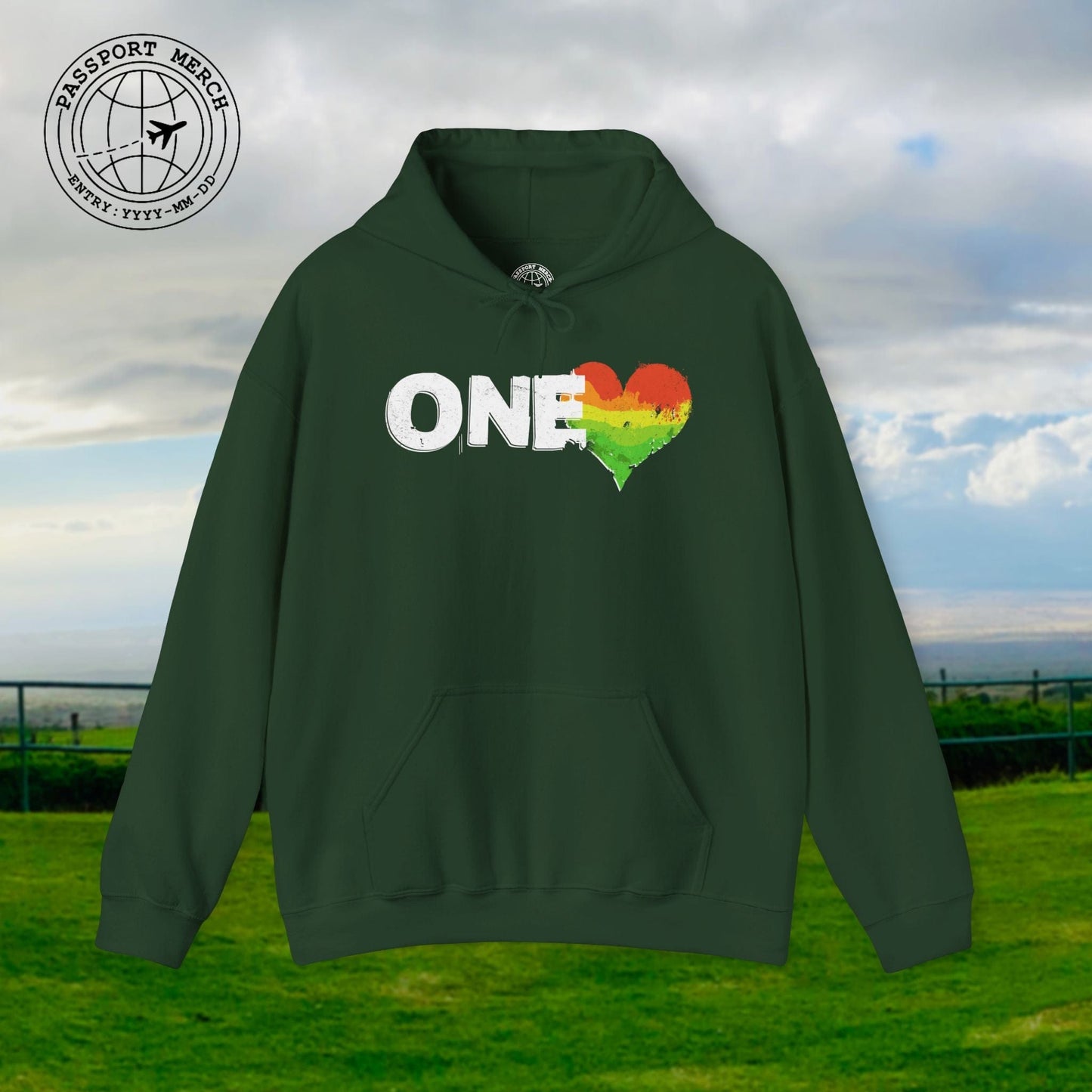 One Heart, Jamaican Reggae Hoodie