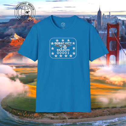 Vintage Ocean City 1976 Beach Tag, New Jersey T-Shirt
