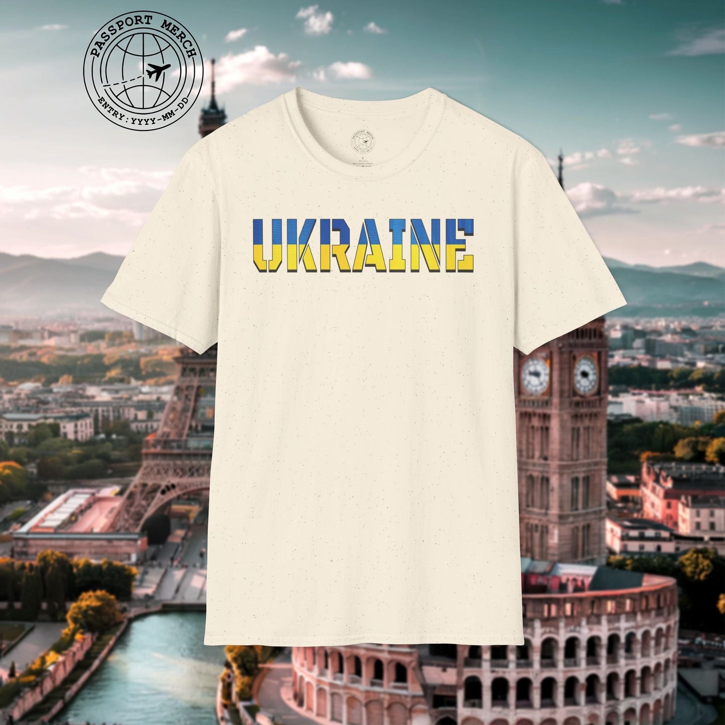 Ukraine Text Flag T-Shirt