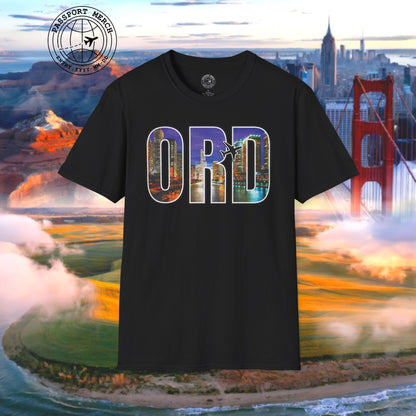 Airport Window Chicago Illinois ORD T-Shirt