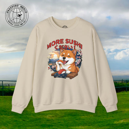 Shiba Inu, More Sushi Please! Japan Crewneck