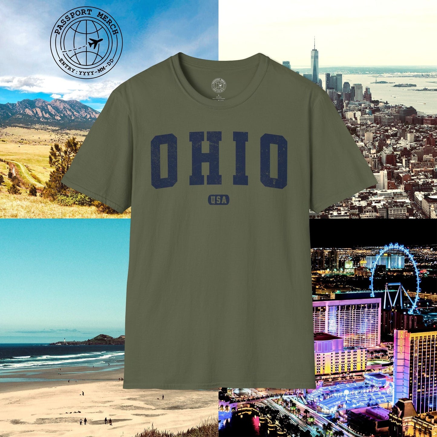 Classic Athletic, Ohio (50 States Edition) T-Shirt