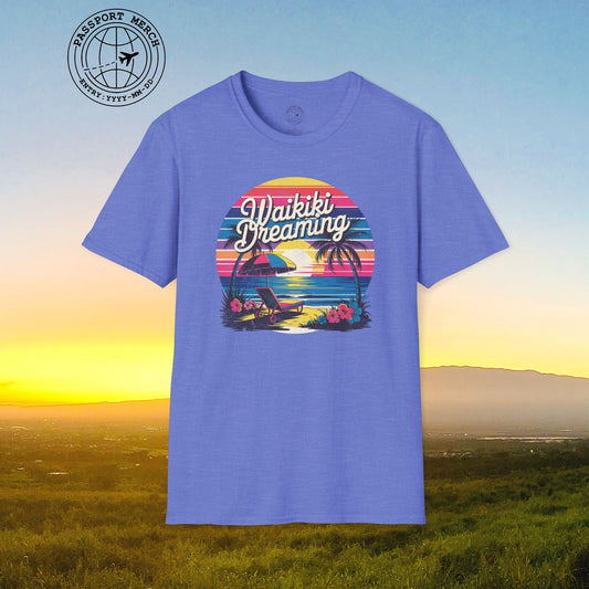 Retro Waikiki Dreaming, Hawaii T-Shirt