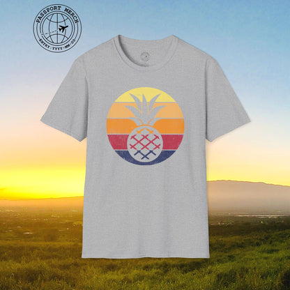 Retro Sun Hawaiian Pineapple T-Shirt