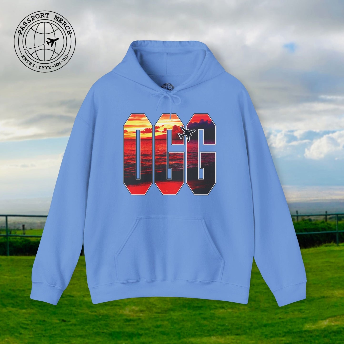 Airport Window Kahului Maui Hawaii OGG Hoodie