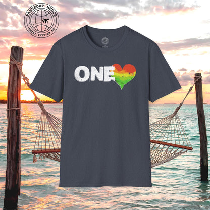 One Heart, Jamaican Reggae T-Shirt