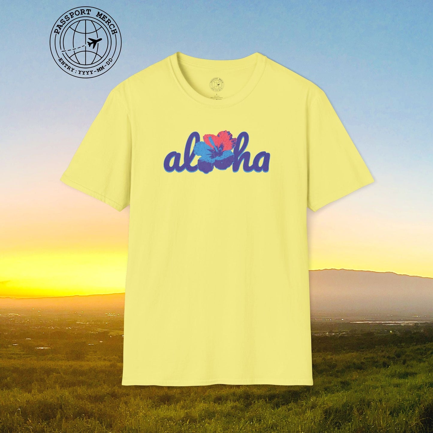 Purple Aloha Hibiscus, Hawaii T-Shirt