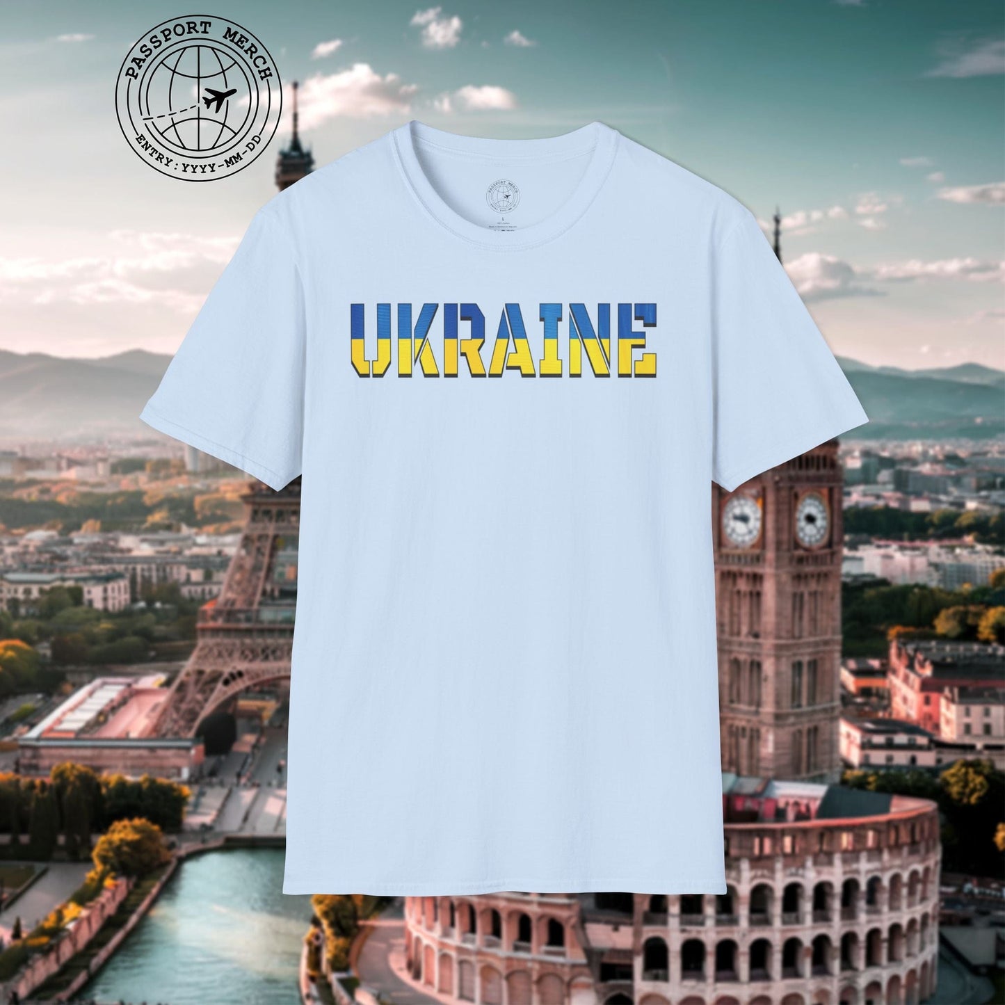 Ukraine Text Flag T-Shirt