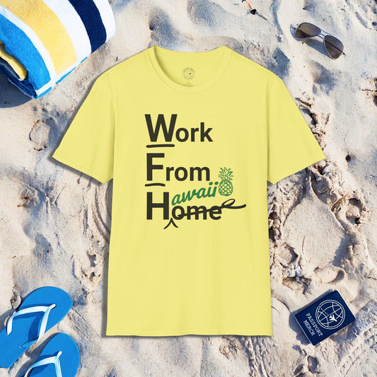 WFH, Work From Hawaii T-Shirt