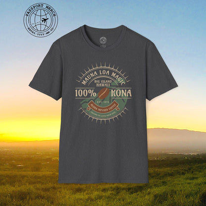 Mauna Loa Magic Kona Coffee Hawaii T-Shirt