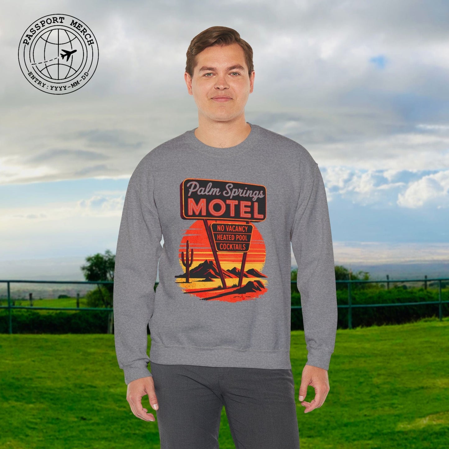 No Vacancy, Palm Springs, California Crewneck