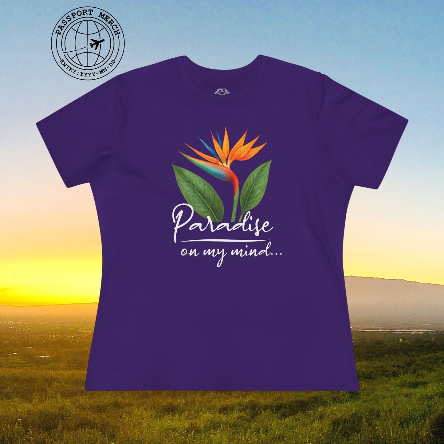 Paradise on My Mind, Hawaii, Womens Fit T-Shirt
