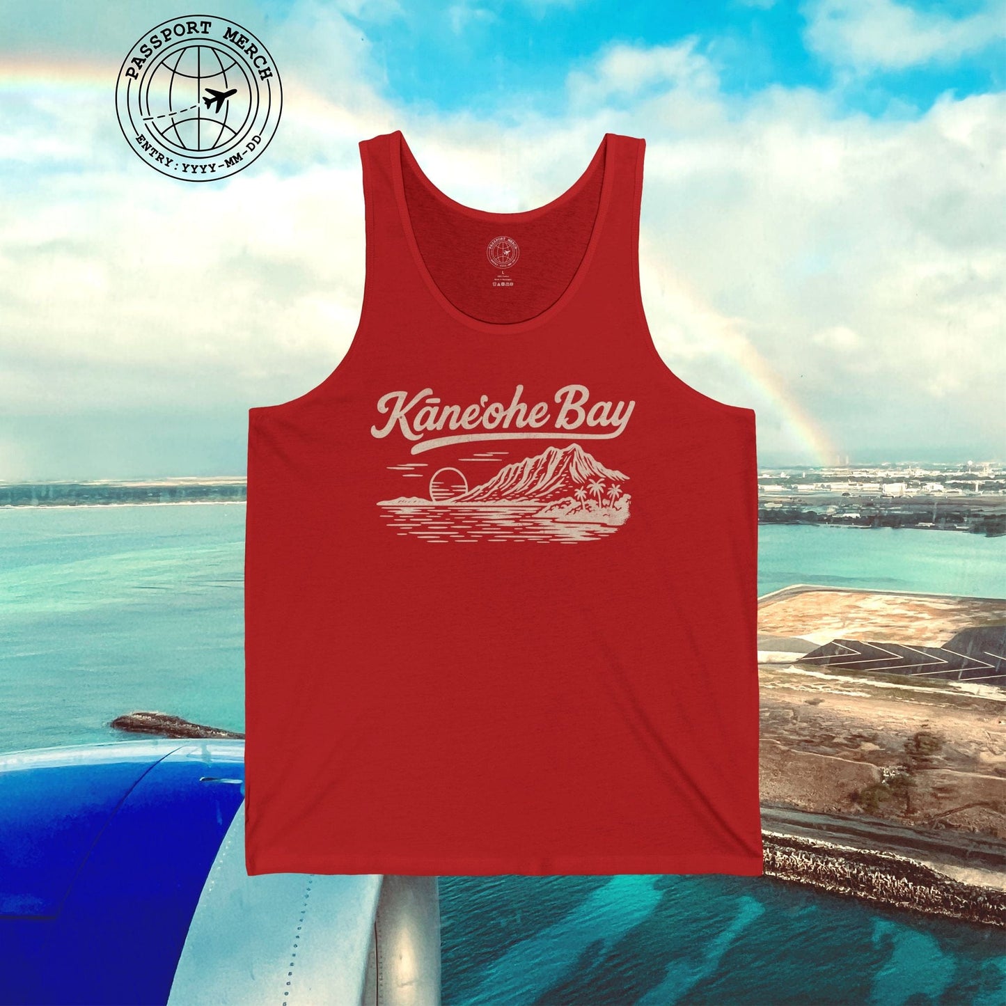 Kaneohe Bay Vintage Monochrome, Hawaii Tank Top